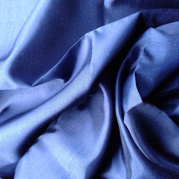 Navy Blue Polyester Fabric - Picture 2 of 2